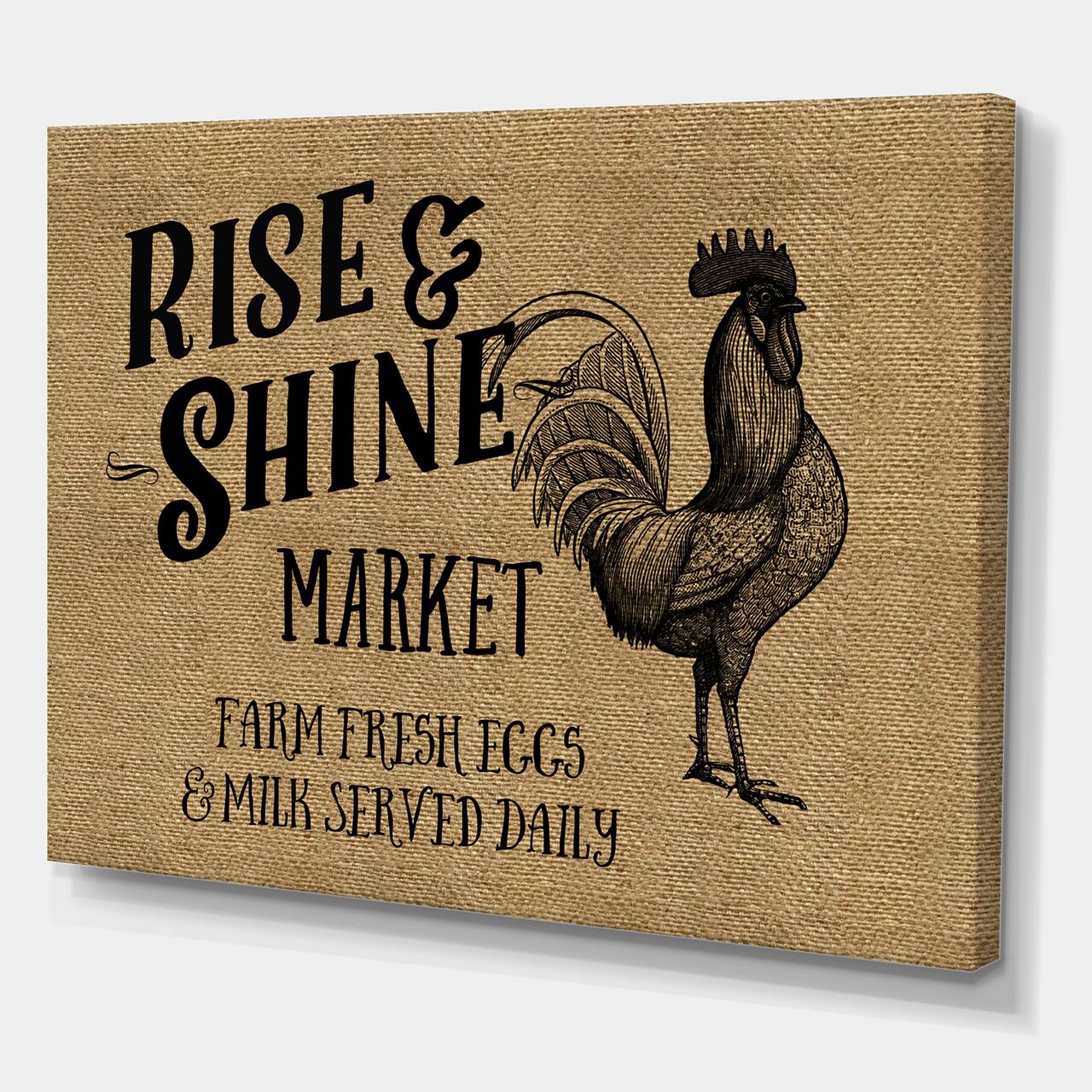 Designart - Rise And Shine Market - Farmhouse Canvas Artwork